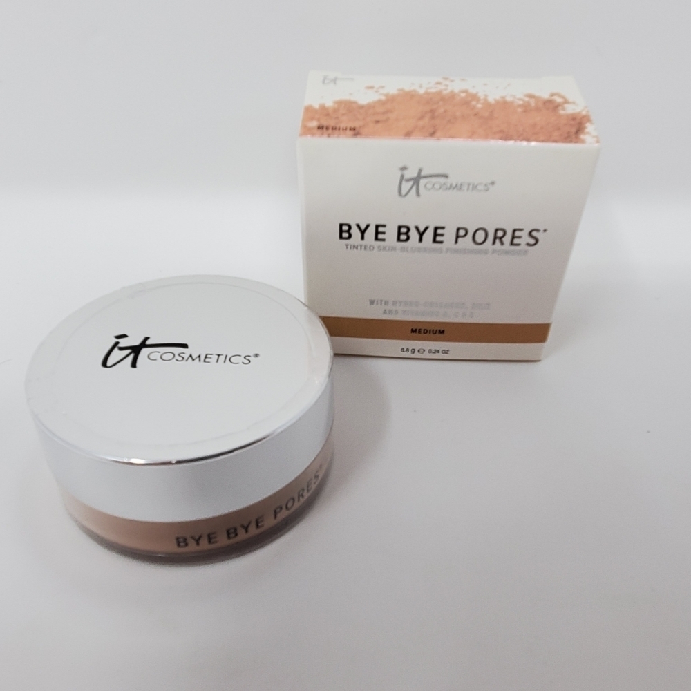 NIB It Cosmetics Bye Bye Pores Tinted Skin Blurring Finishing Powder- Me…